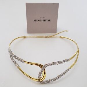ALEXIS BITTAR  Freeform Pavé Intertwined Collar Necklace